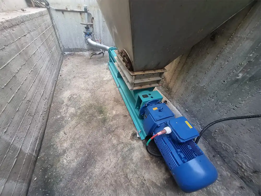 התקנת משאבה בורגית תוצרת ARROW במכון טיהור שפכים