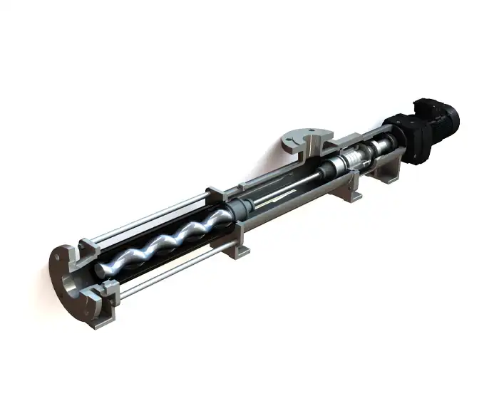 חתך פנימי - משאבה חלזונית תוצרת ARROW לטיפול בשפכים